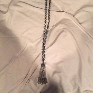 Dark grey bulk necklace